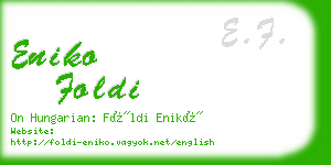 eniko foldi business card